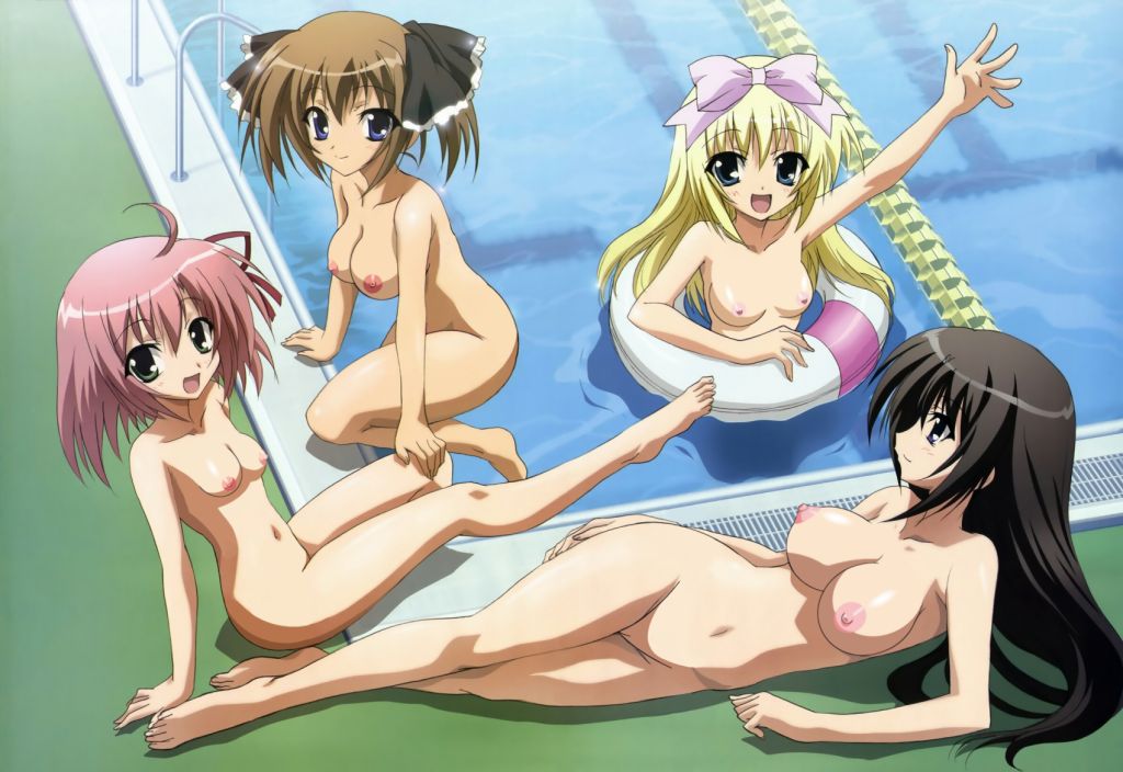 akaba chizuru, sakurano kurimu, shiina mafuyu, shiina minatsu, seitokai no ichizon, duplicate, nude filter, photoshop, nude, undressing, zenra, 
