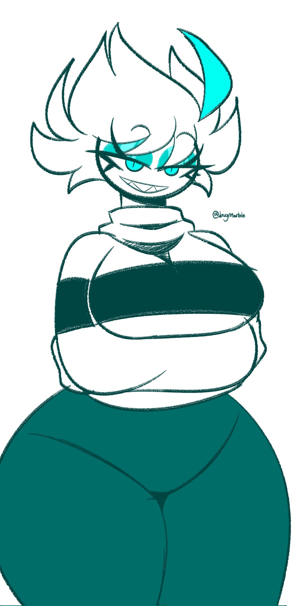 1girls, antdraws, arms under breasts, breasts, buglatte, bugspresso, female, lofiglade, marblebit, pixelsoda, smolmarble, 