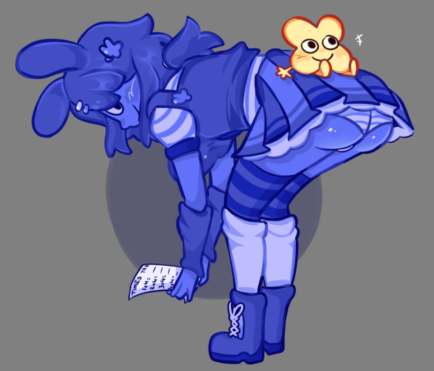 bending over, critterscrawl, four (bfb), object shows, panties, skirt, x (bfb), 
