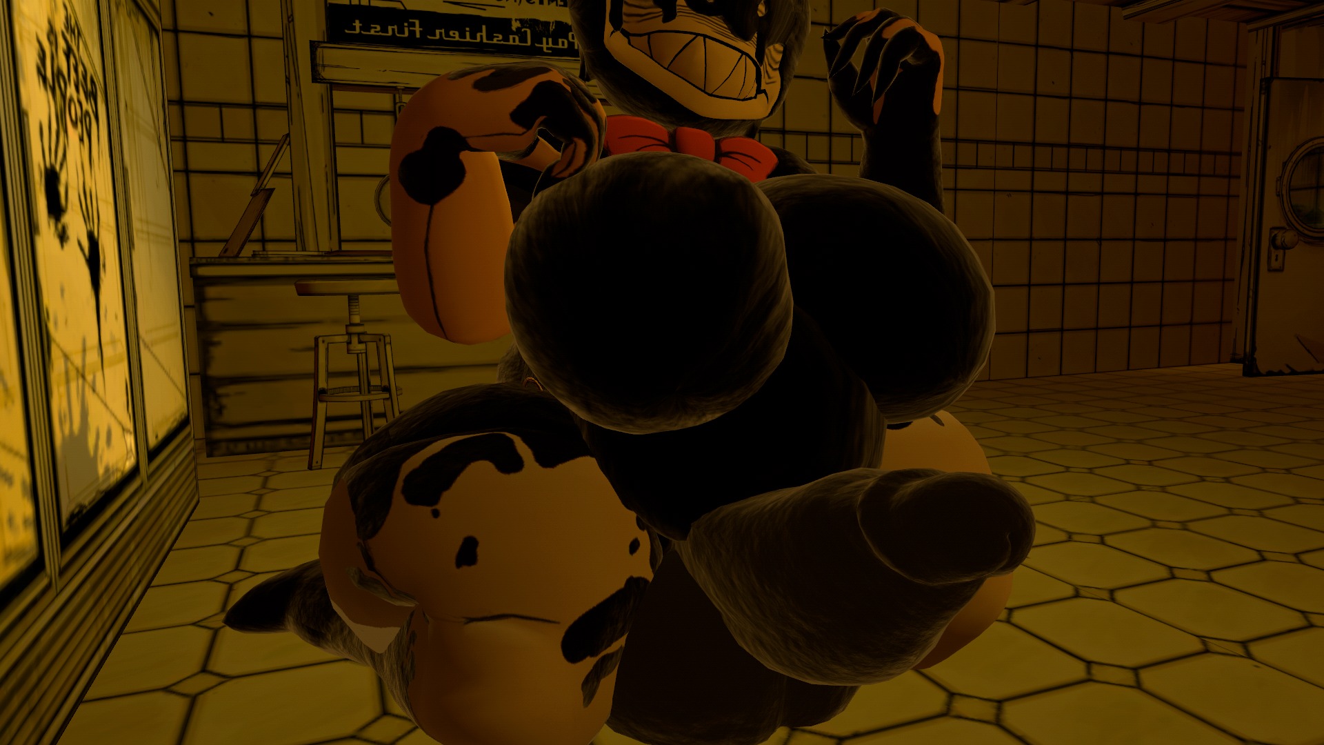 ink bendy, bendy and the ink machine, vrchat, 3d, vr, balls, bendy and the dark revival, bendy fem, big breasts, black body, boobs out, boots, breasts, breasts out, chubby, chubby belly, chubby futa, cryptiacurves, erect cock, erect dick, erect penis, erection, fat, fat fetish, fat futa, futa only, futanari, futanari only, gloves and boots only, hard cock, hard dick, hard on, hard penis, high heel boots, huge breasts, huge cock, hyper, hyper balls, hyper cock, hyper dick, hyper genitalia, hyper penis, ink, ink darling (cally3d), intersex, joey drew studios, naked, naked futa, naked futanari, nipples, nipples out, nipples outside, nipples visible, no bra, no panties, nude, nude futa, nude futanari, penis, sepia, sitting, sitting down, sitting on floor, solo, solo focus, solo futa, solo futanari, south shaed (dreams come true studio), tits out, vr media, vrc, vrchat avatar, vrchat media, vrchat model, weight gain, weight gain futa, yellow gloves, 